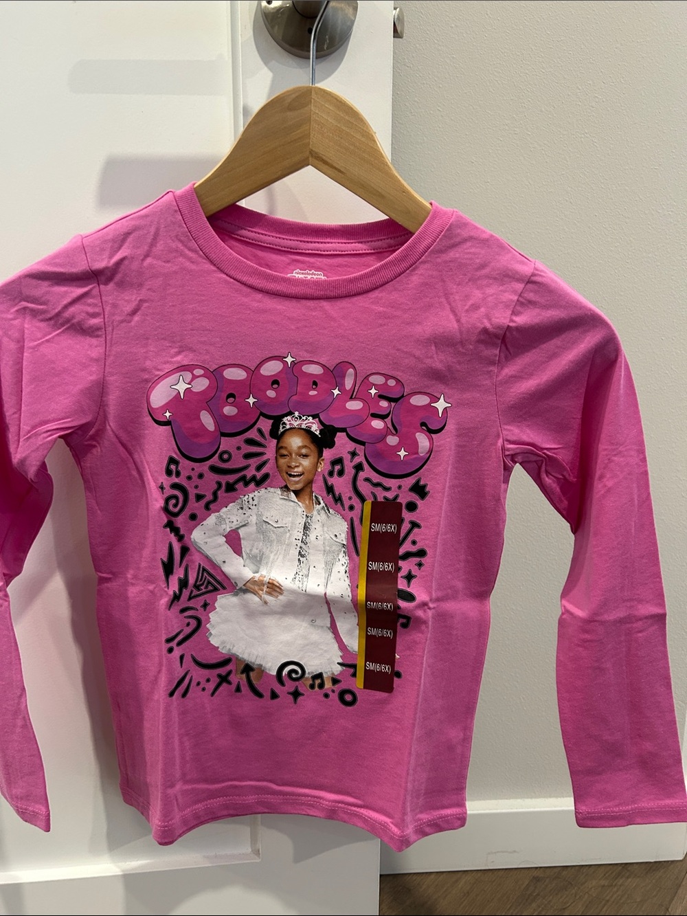 NWT Kids Pink Long-Sleeve Graphic Tee